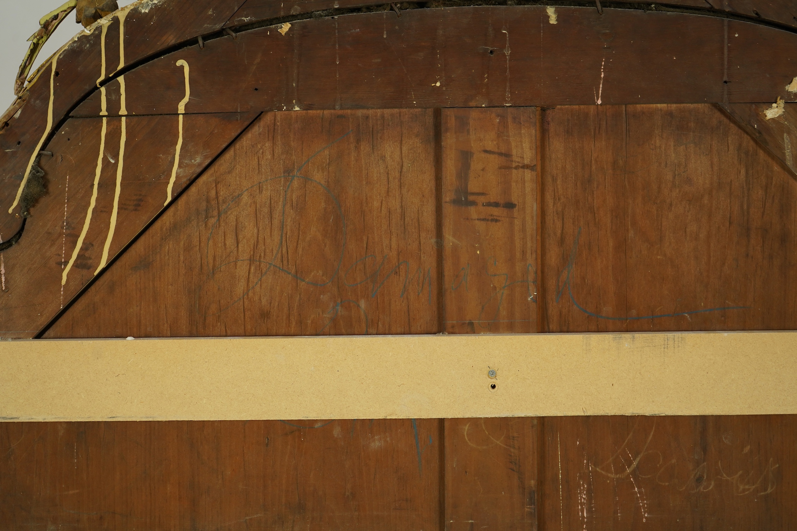 A Victorian giltwood and composition overmantel mirror